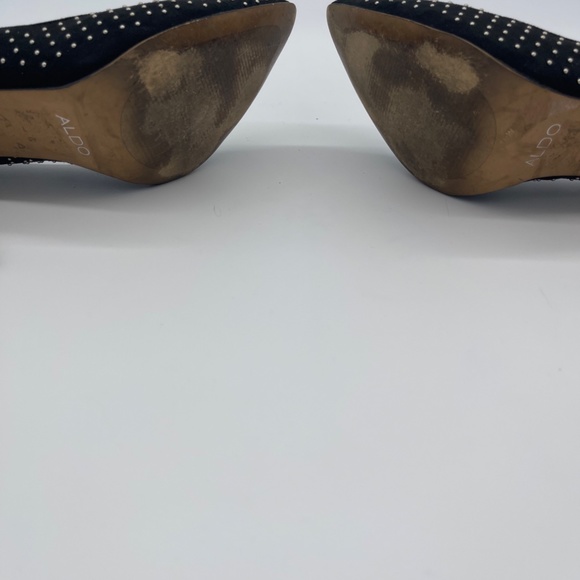 Aldo Pillow Walk Stessy Pump - Stiletto heel - Black with Silver Size 8.5 - Picture 9 of 10